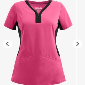 HH Yoga Pink Scrub Top - Used - xs